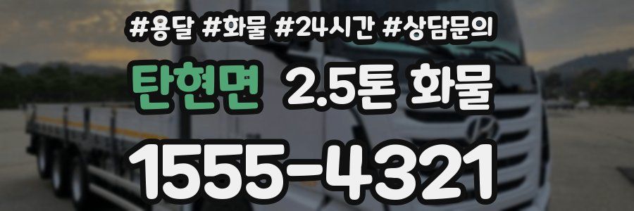 탄현면 2.5톤 화물