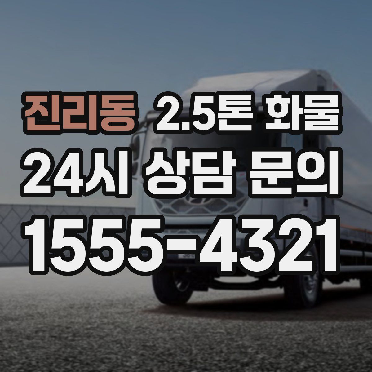 진리동 2.5톤 화물