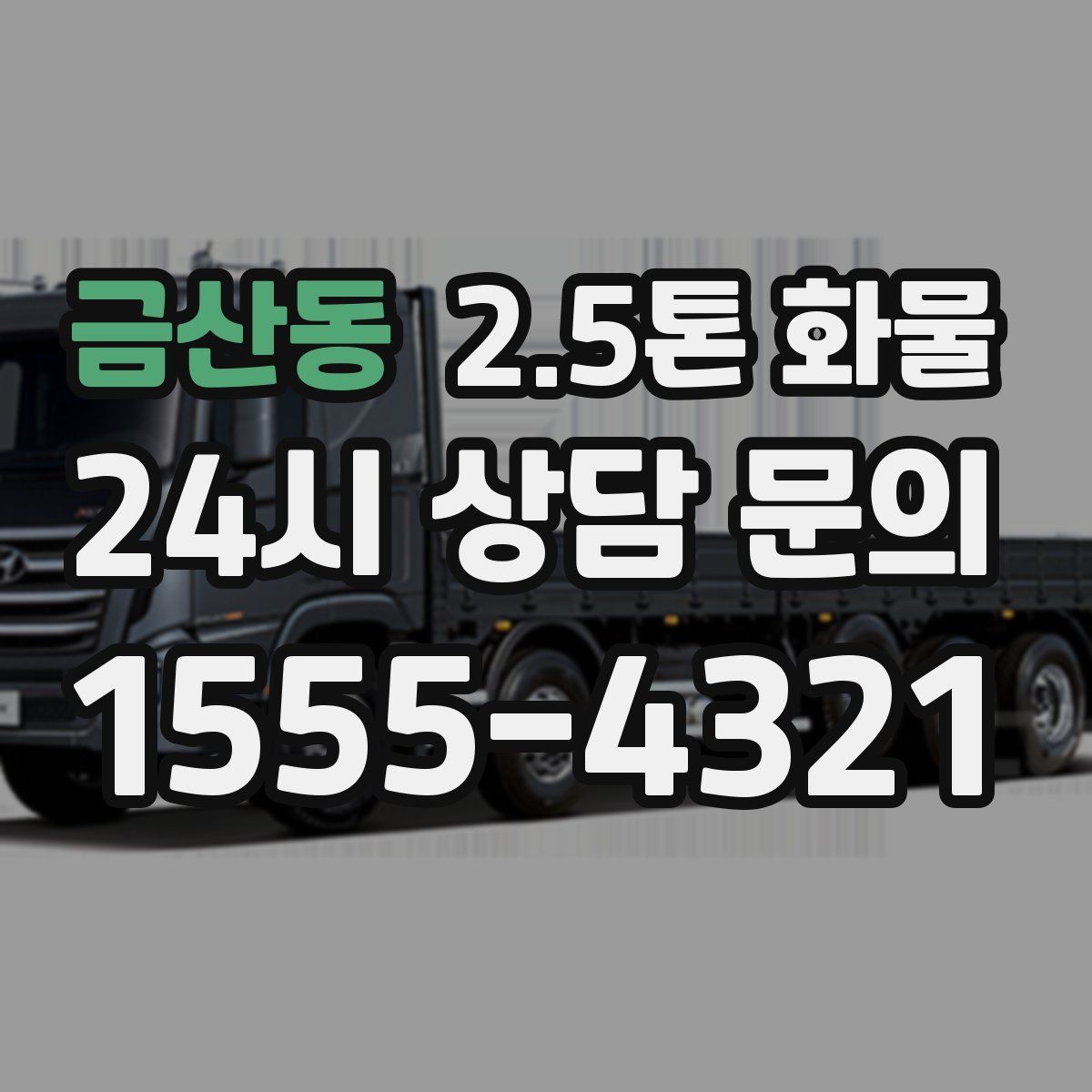 금산동 2.5톤 화물