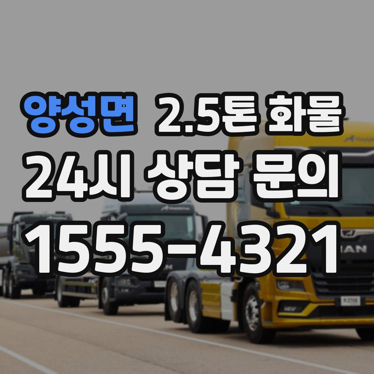 양성면 2.5톤 화물
