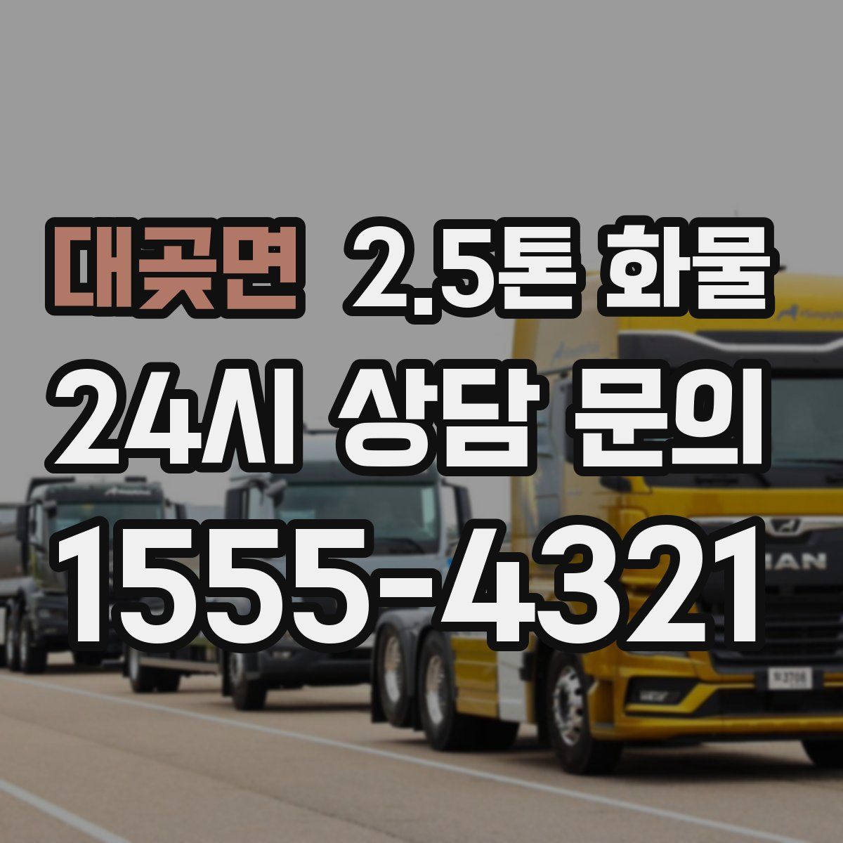 대곶면 2.5톤 화물