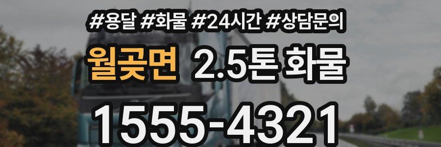 월곶면 2.5톤 화물