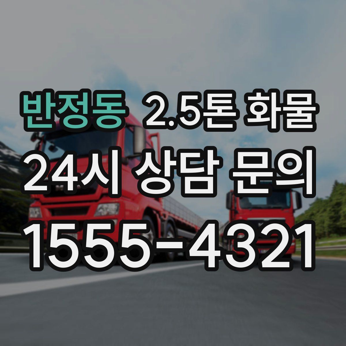 반정동 2.5톤 화물