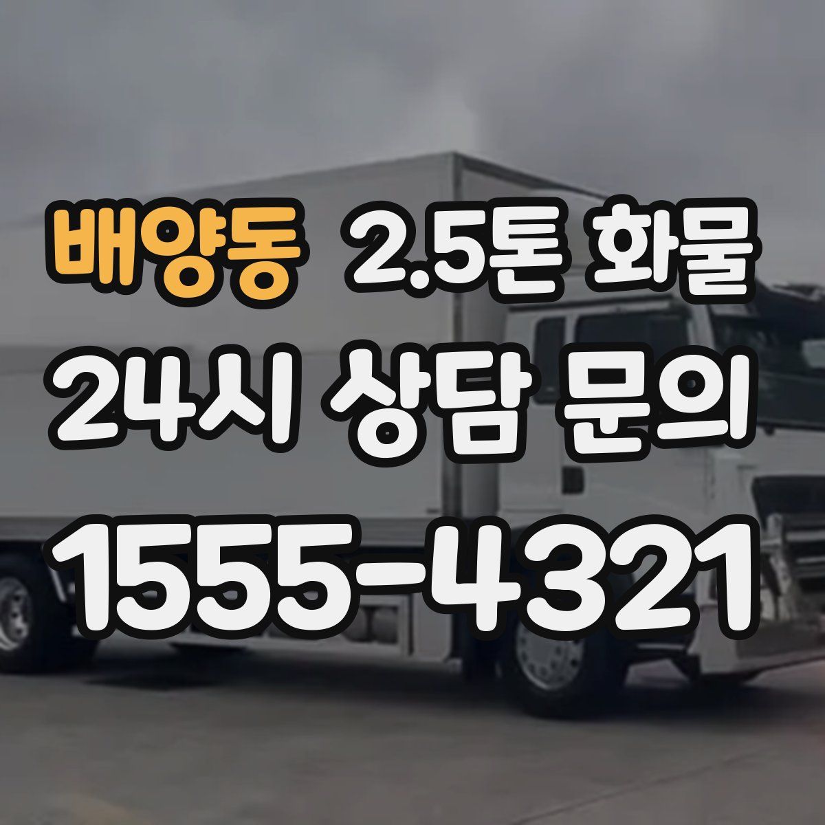 배양동 2.5톤 화물