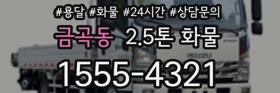 금곡동 2.5톤 화물