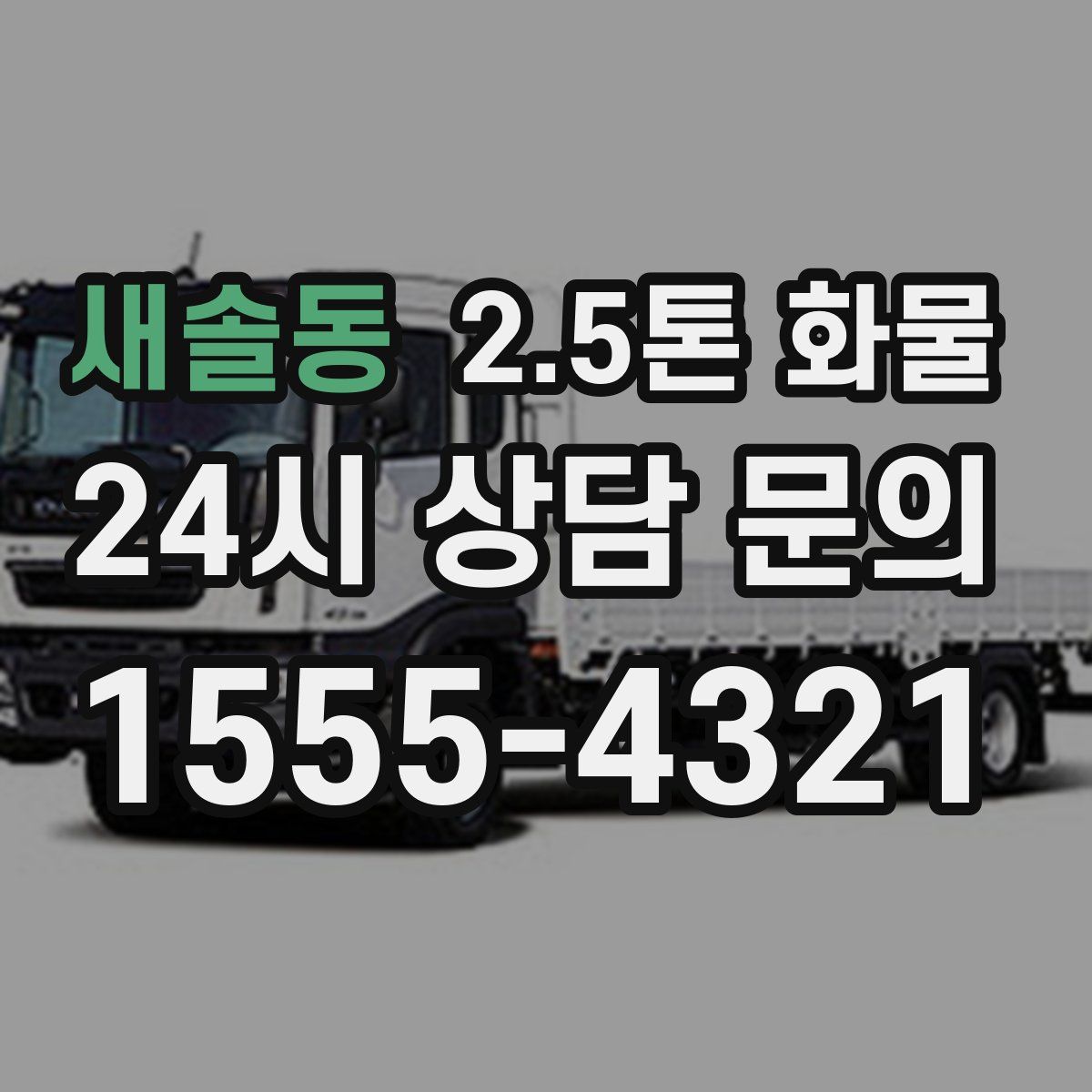 새솔동 2.5톤 화물