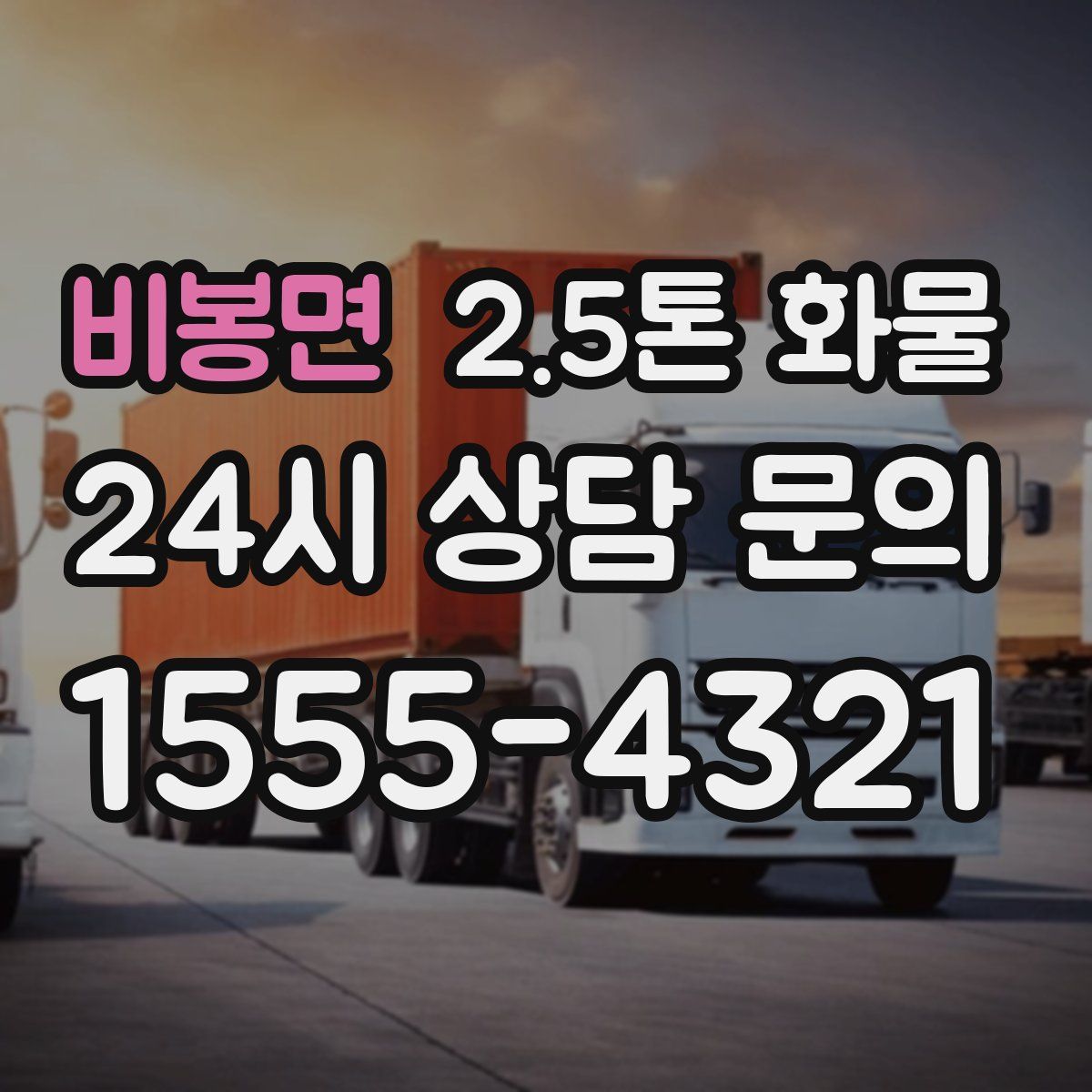 비봉면 2.5톤 화물