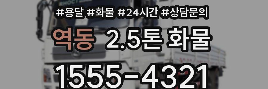 역동 2.5톤 화물
