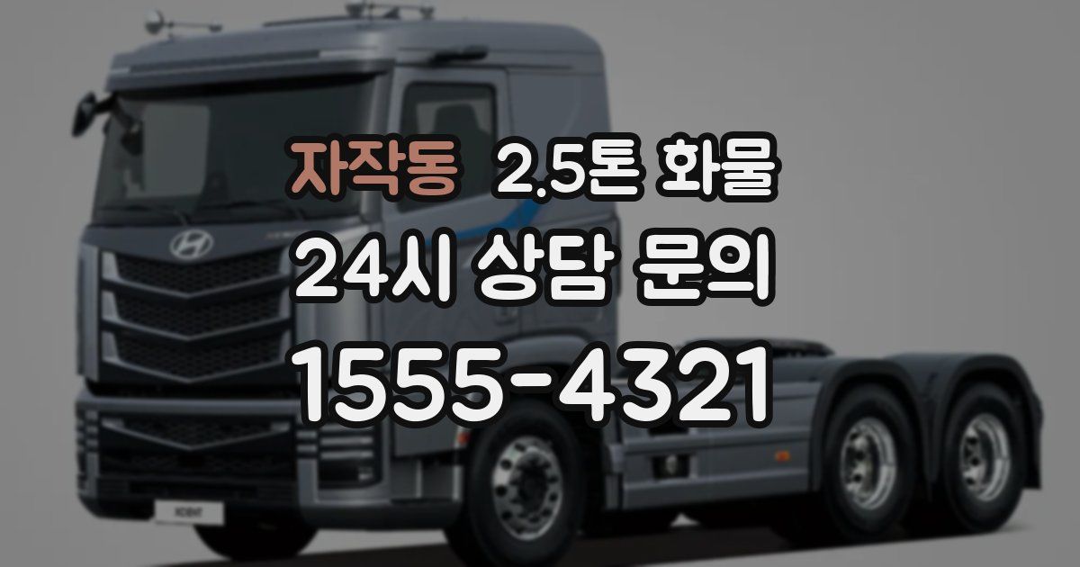 자작동 2.5톤 화물