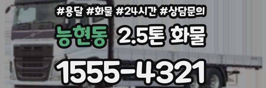 능현동 2.5톤 화물