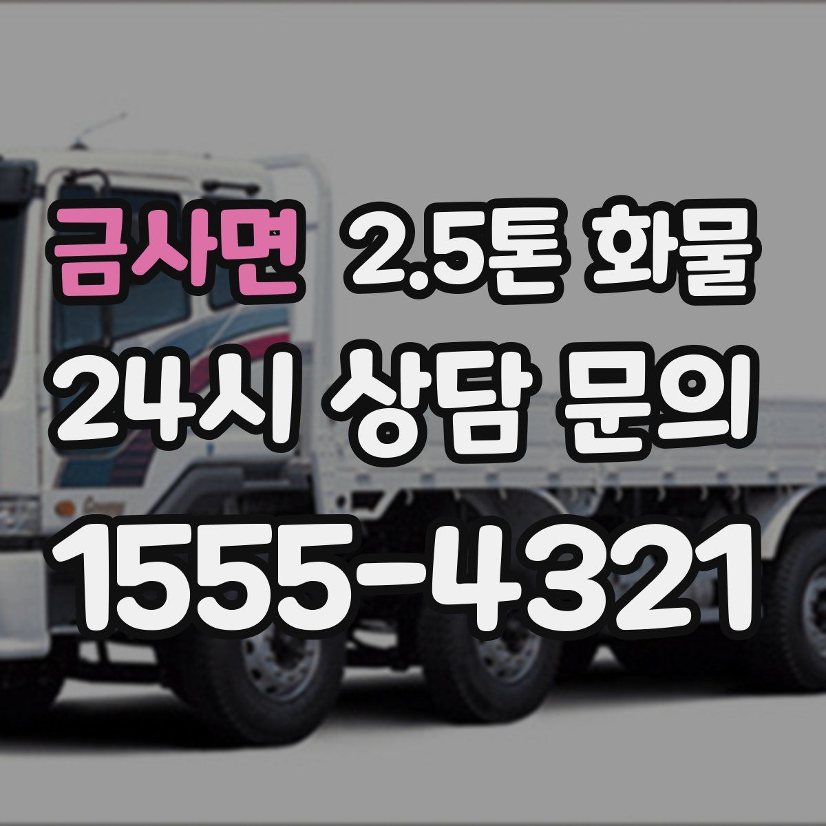 금사면 2.5톤 화물