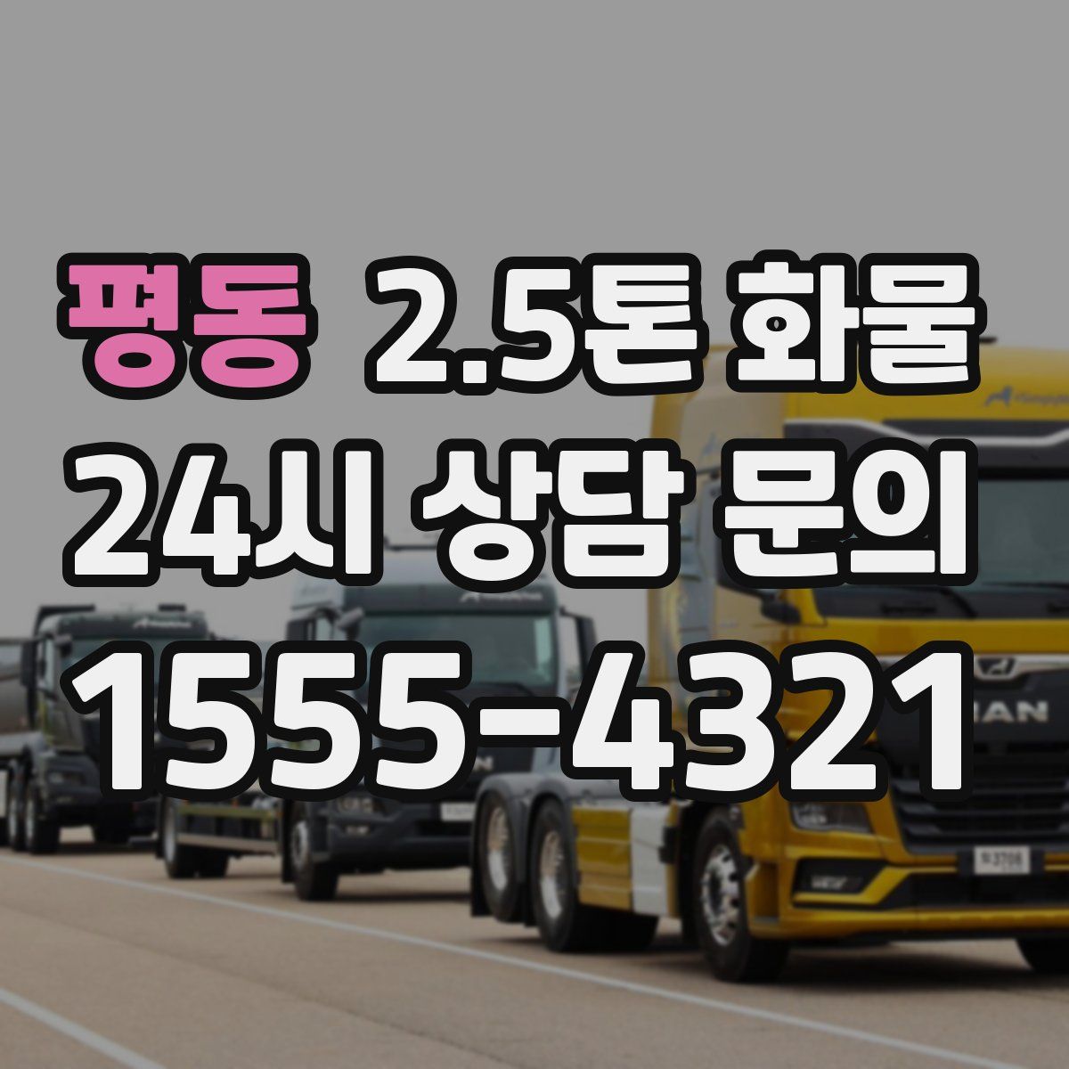 평동 2.5톤 화물