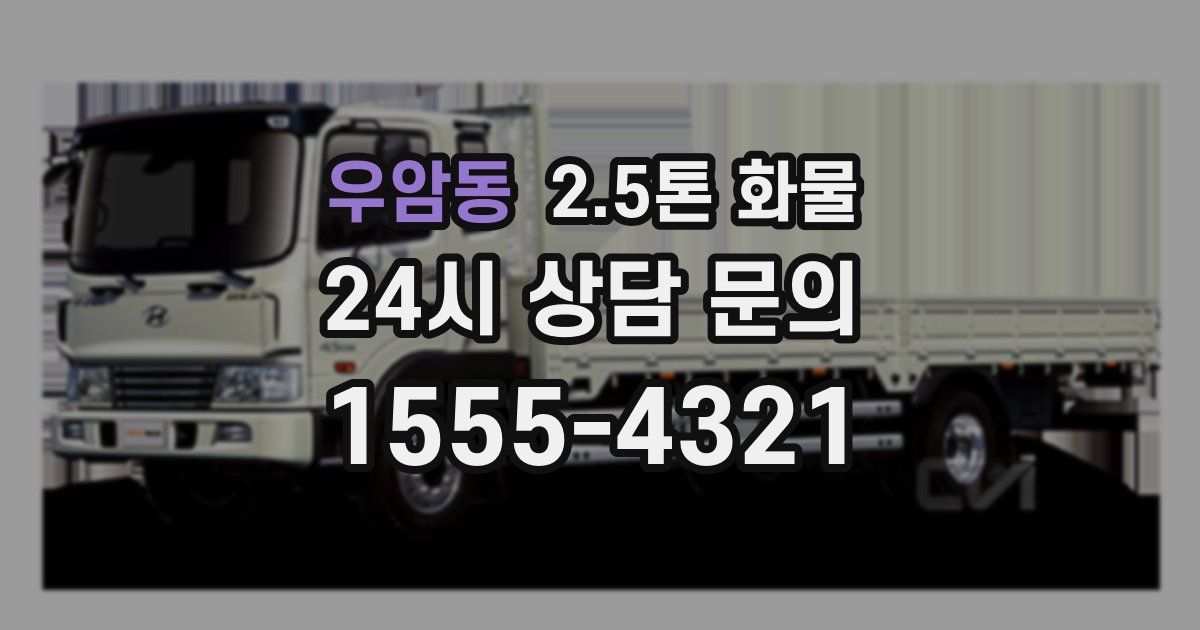우암동 2.5톤 화물