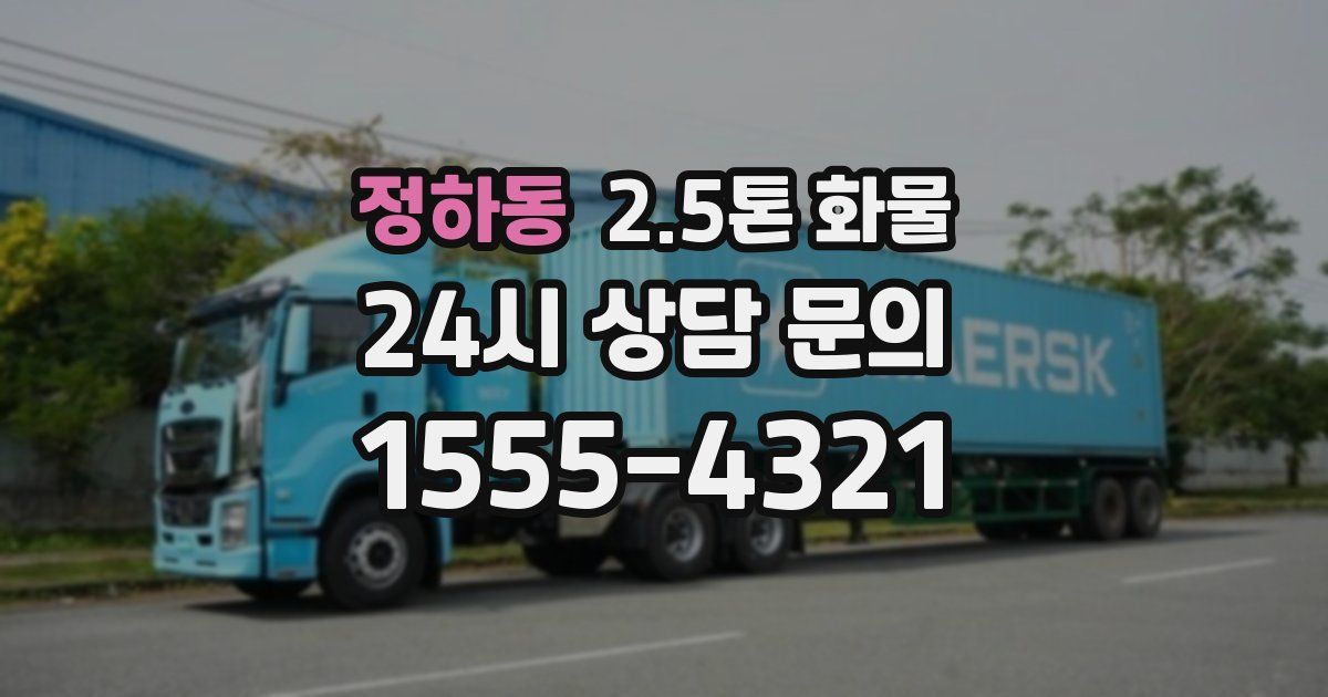 정하동 2.5톤 화물