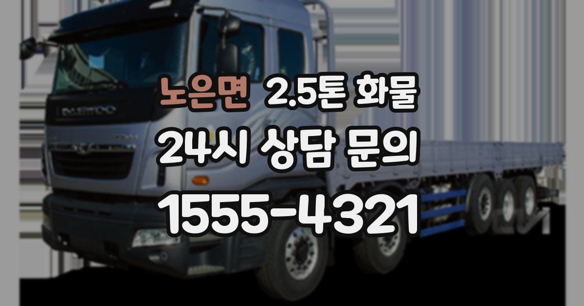 노은면 2.5톤 화물