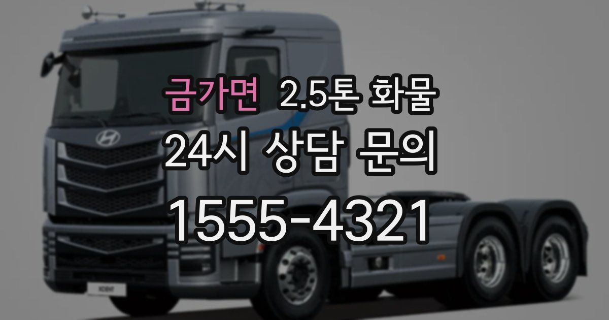 금가면 2.5톤 화물