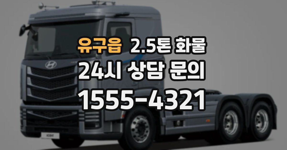 유구읍 2.5톤 화물