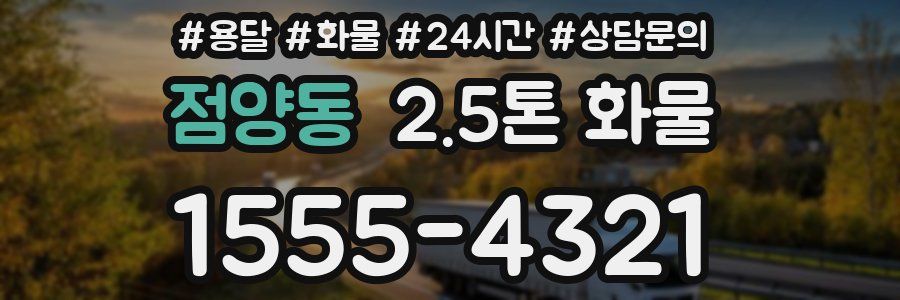 점양동 2.5톤 화물