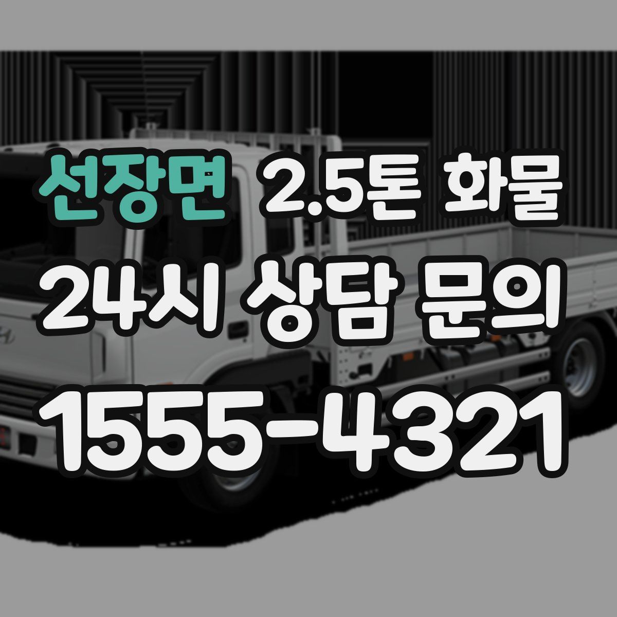 선장면 2.5톤 화물