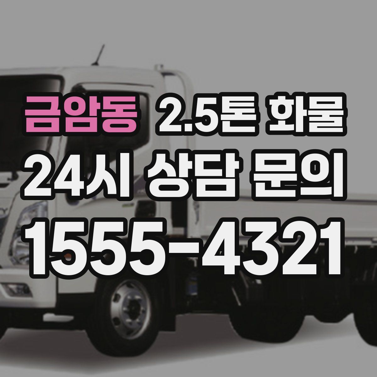 금암동 2.5톤 화물