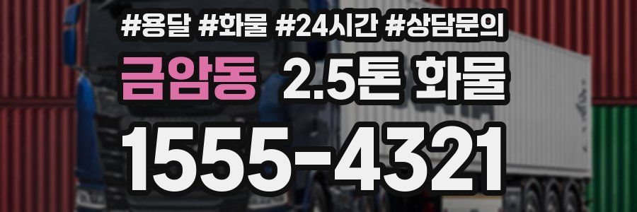 금암동 2.5톤 화물