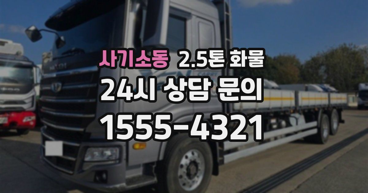 사기소동 2.5톤 화물