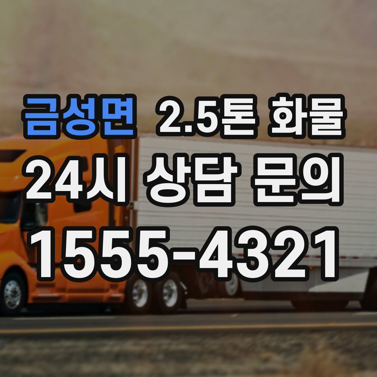 금성면 2.5톤 화물