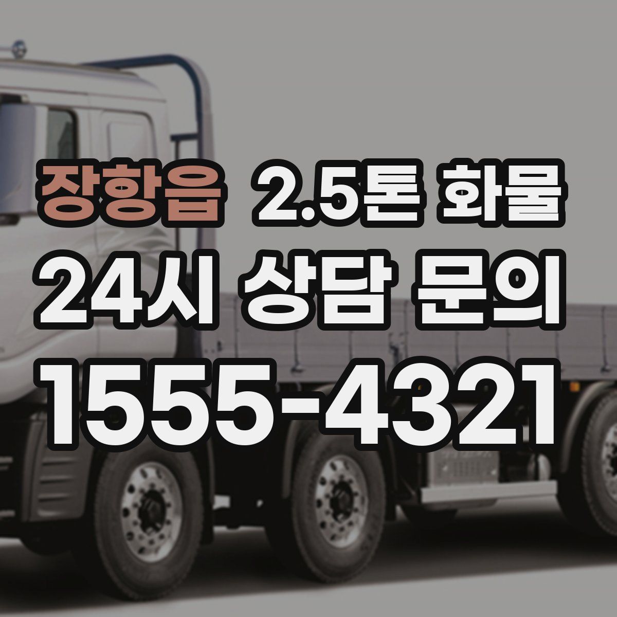 장항읍 2.5톤 화물