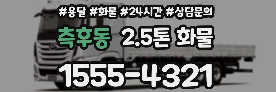 측후동 2.5톤 화물