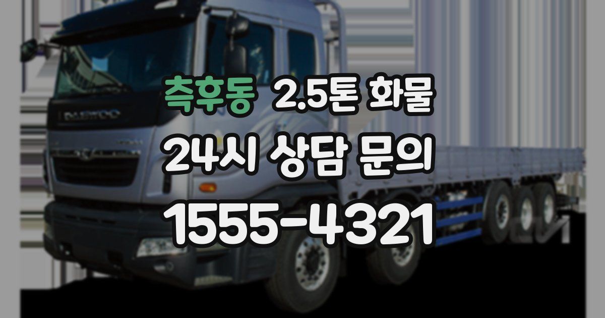 측후동 2.5톤 화물
