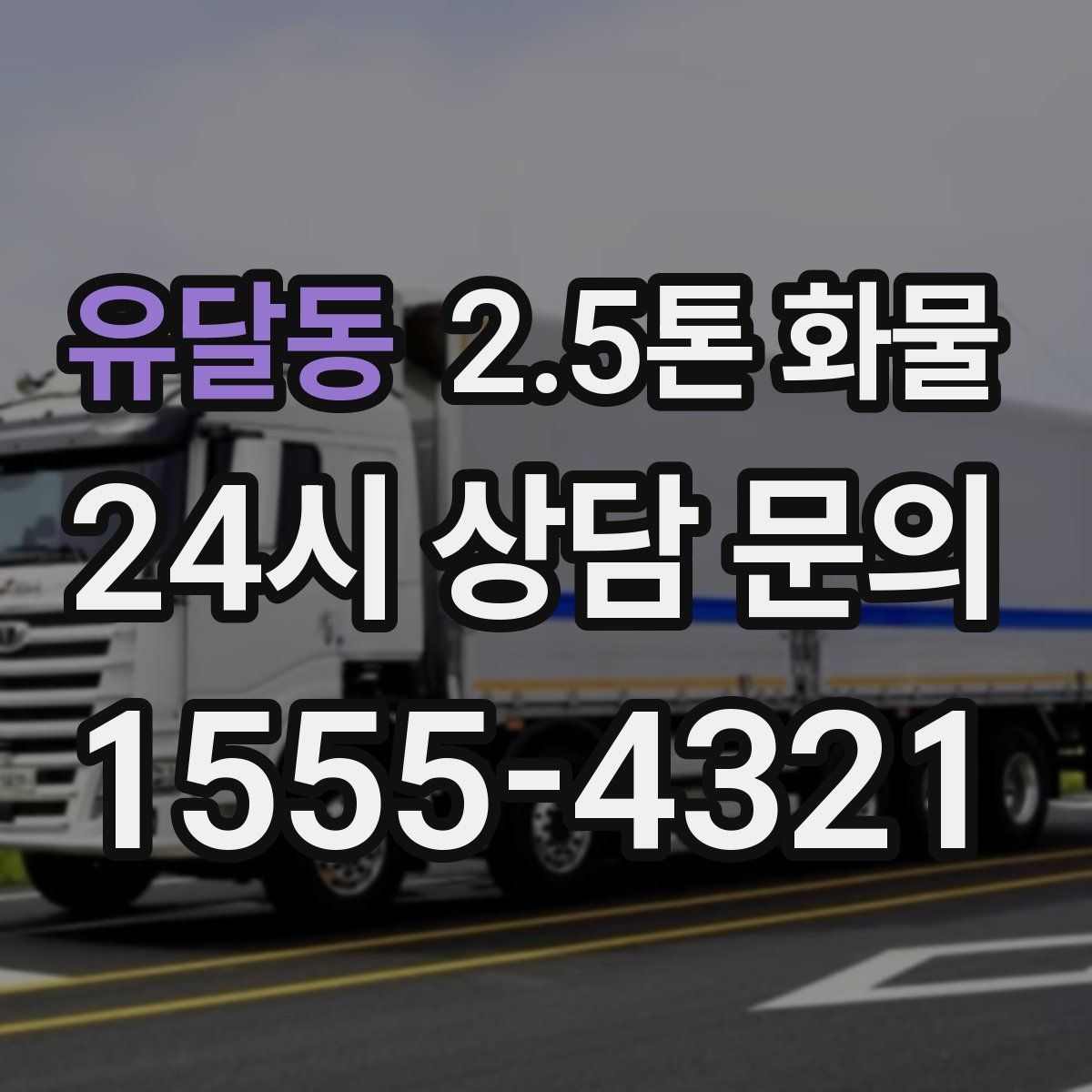 유달동 2.5톤 화물