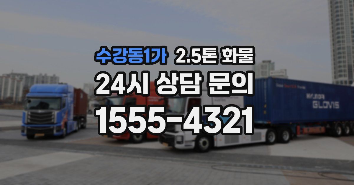 수강동1가 2.5톤 화물