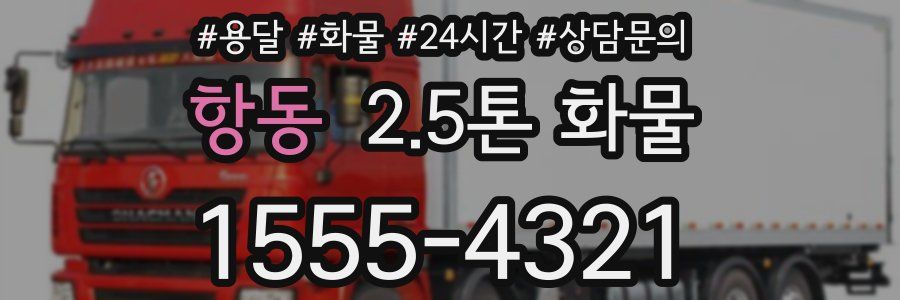 항동 2.5톤 화물