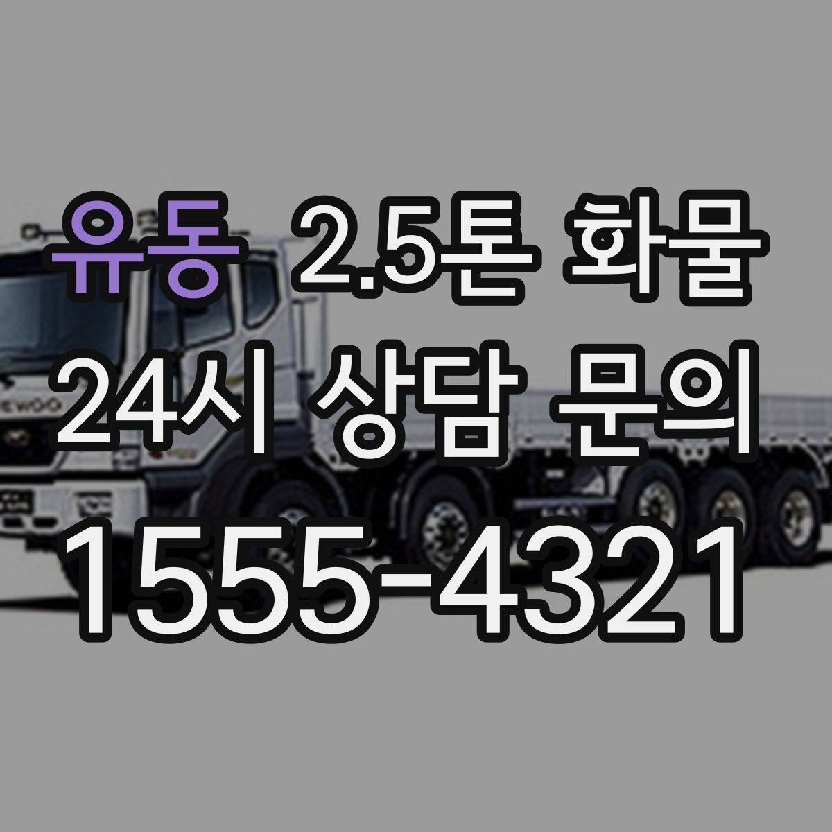유동 2.5톤 화물