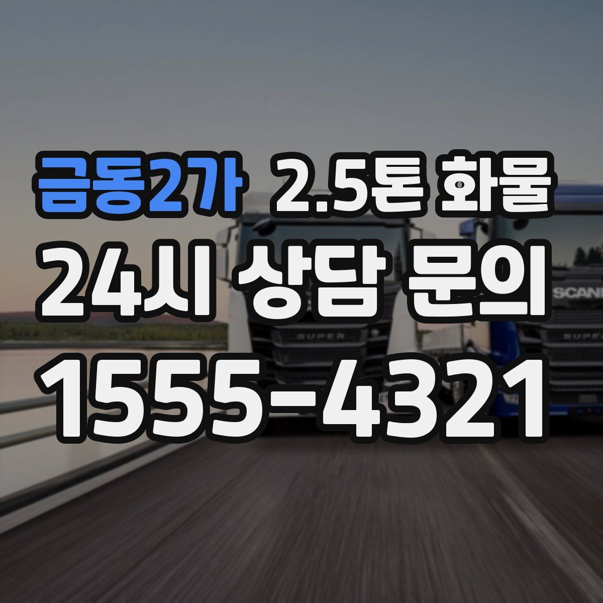 금동2가 2.5톤 화물
