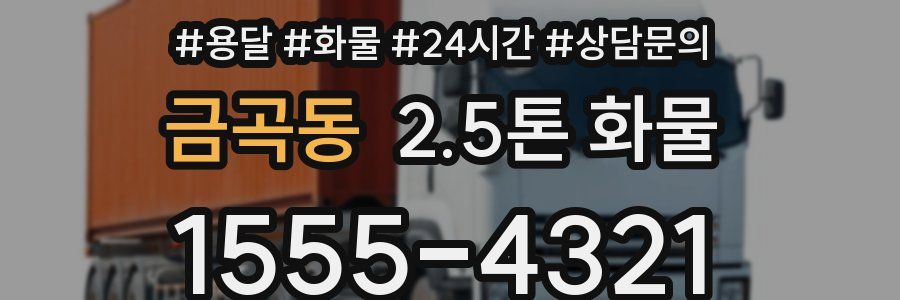 금곡동 2.5톤 화물