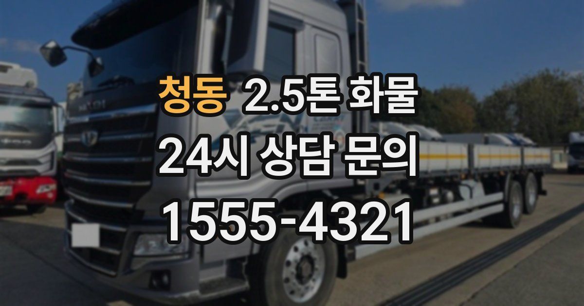 청동 2.5톤 화물