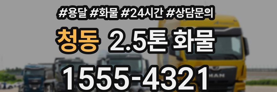 청동 2.5톤 화물