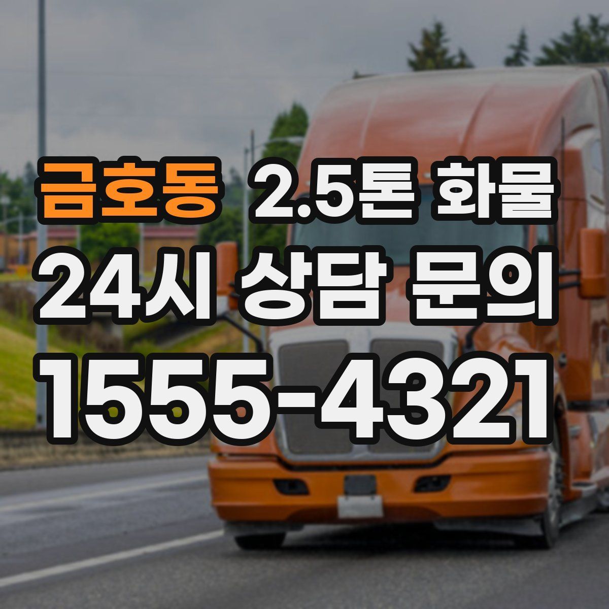 금호동 2.5톤 화물
