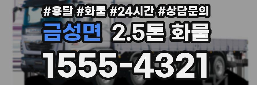 금성면 2.5톤 화물