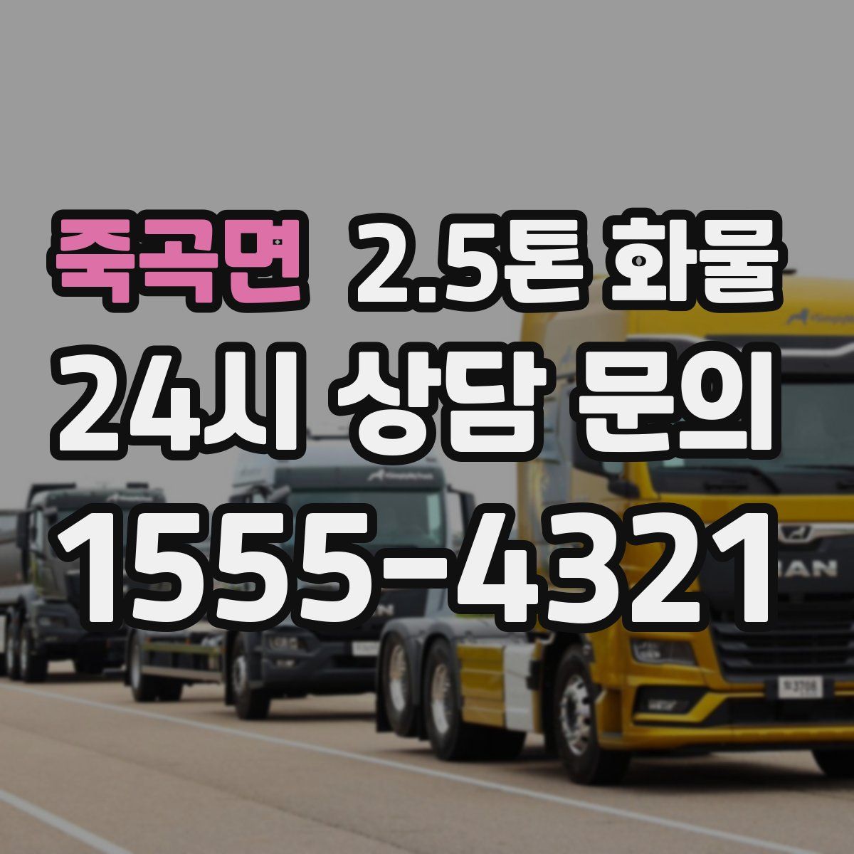 죽곡면 2.5톤 화물