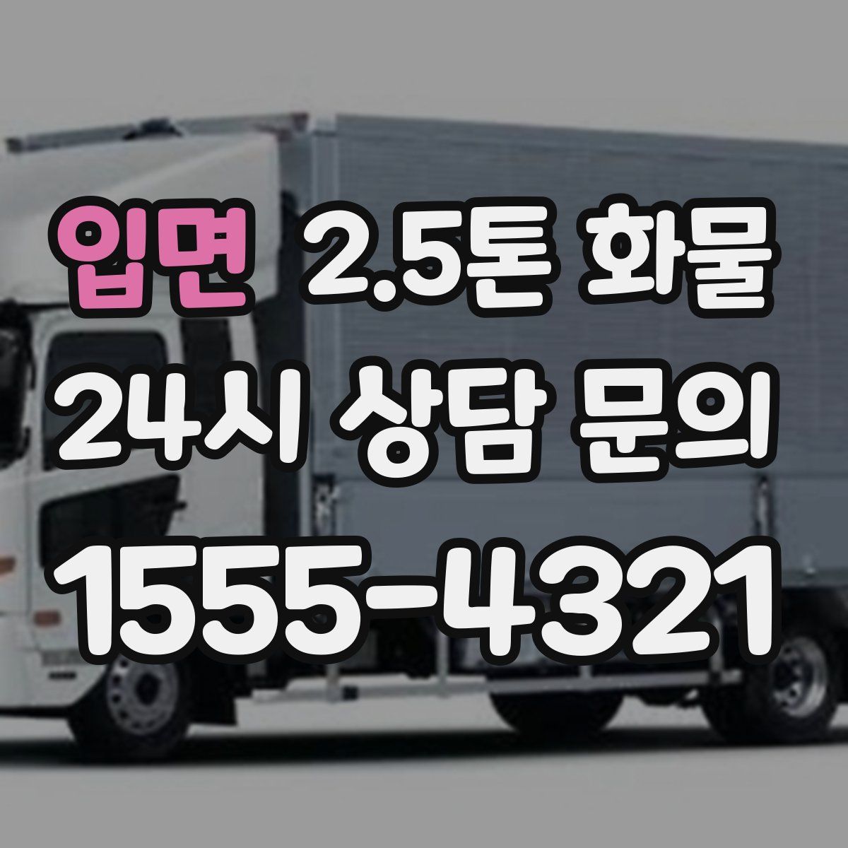입면 2.5톤 화물