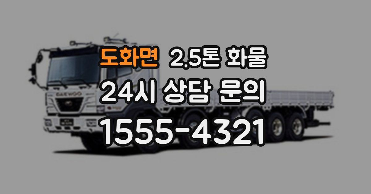 도화면 2.5톤 화물