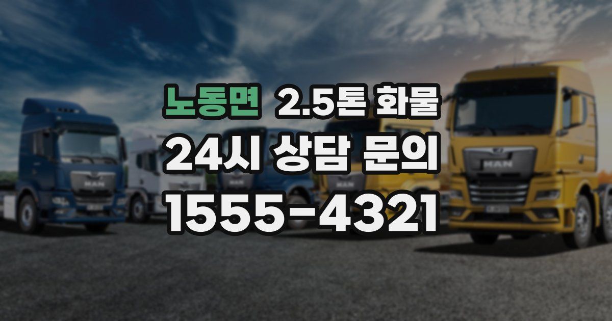 노동면 2.5톤 화물