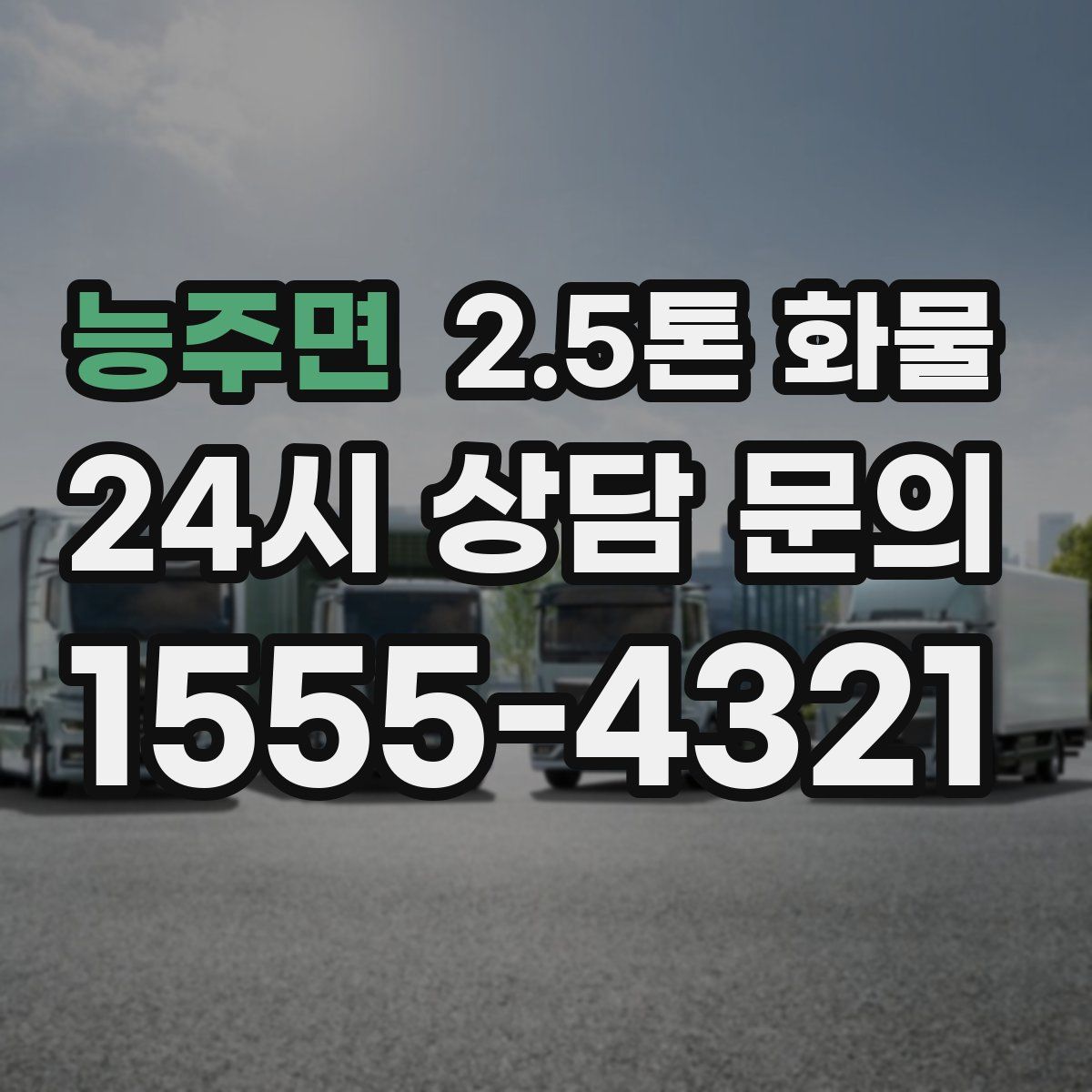 능주면 2.5톤 화물