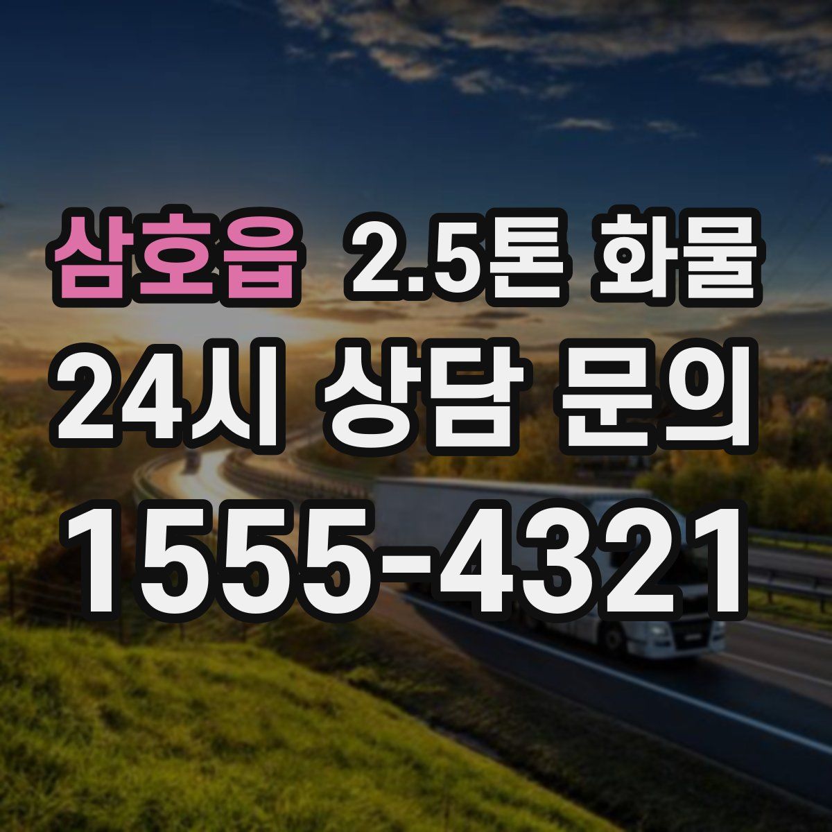 삼호읍 2.5톤 화물