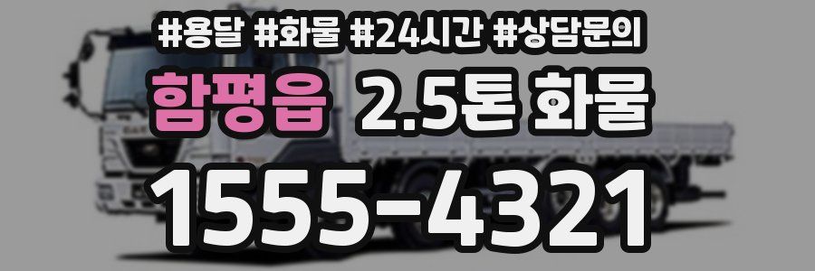 함평읍 2.5톤 화물