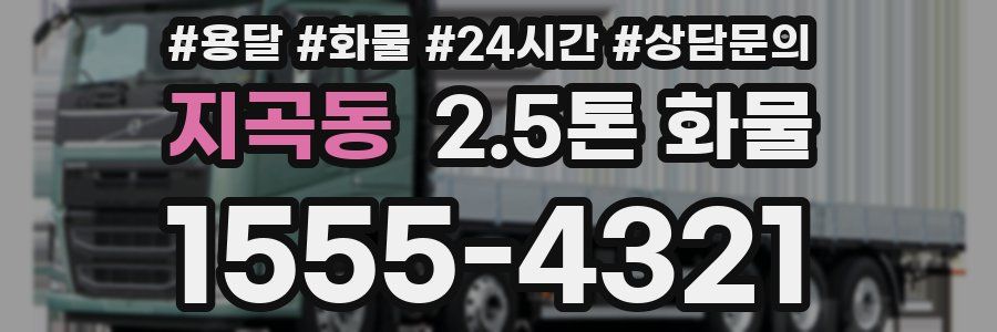지곡동 2.5톤 화물
