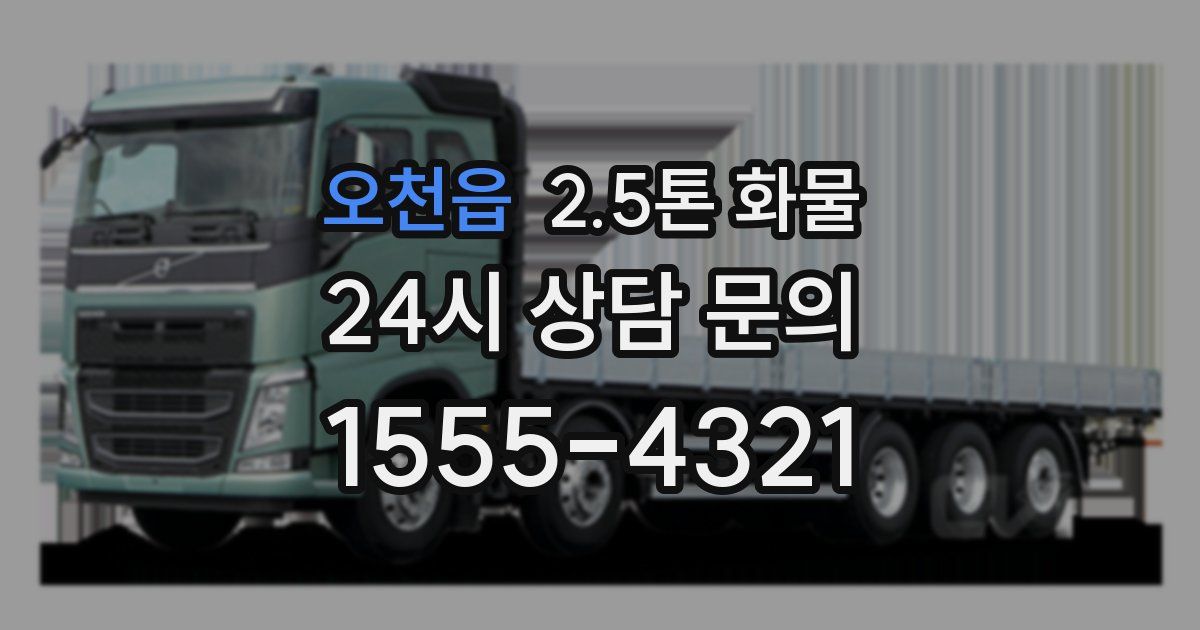오천읍 2.5톤 화물