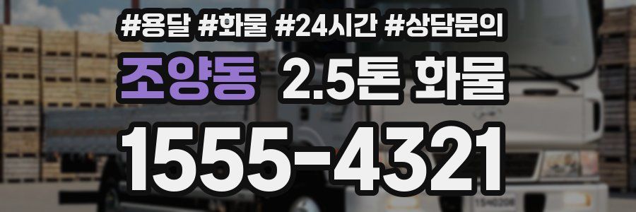 조양동 2.5톤 화물